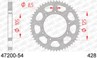 Corona AFAM 47200-54 in acc. passo 428