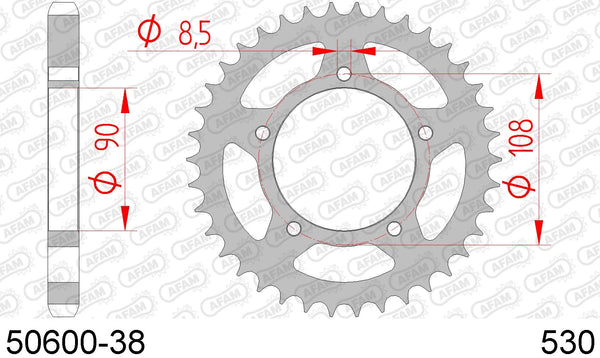 Corona AFAM 50600-38 in acc. passo 530