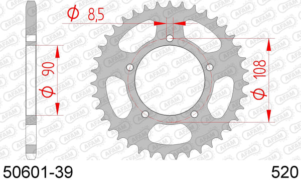 Corona AFAM 50601-39 in acc. passo 520