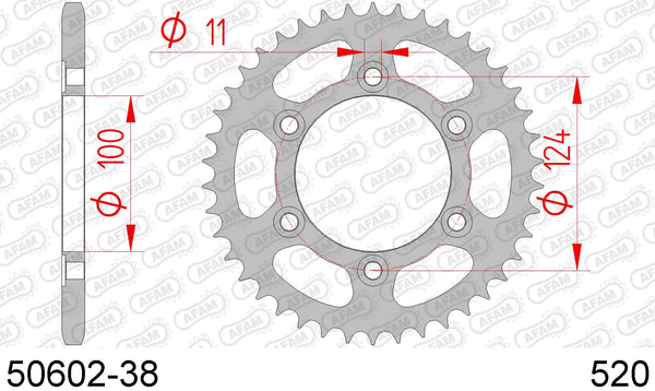 Corona AFAM 50602-38 in acc. passo 520