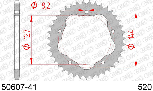 Corona AFAM 50607-41 in acc. passo 520