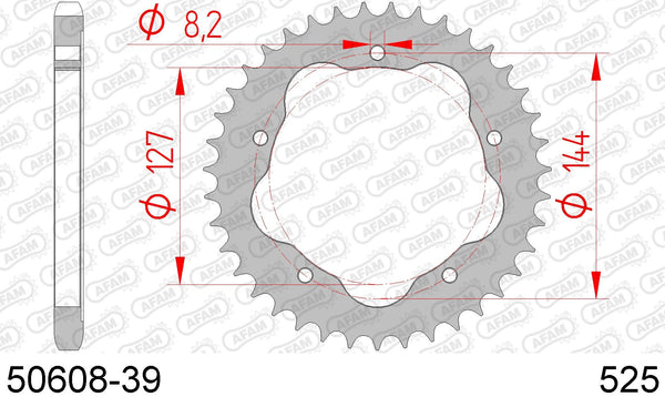 Corona AFAM 50608-39 in acc. passo 525