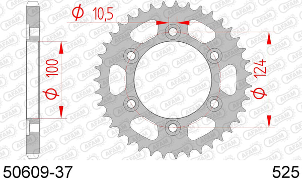 Corona AFAM 50609-37 in acc. passo 525