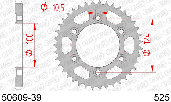 Corona AFAM 50609-39 in acc. passo 525