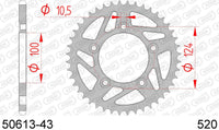 Corona AFAM 50613-43 in acc. passo 520