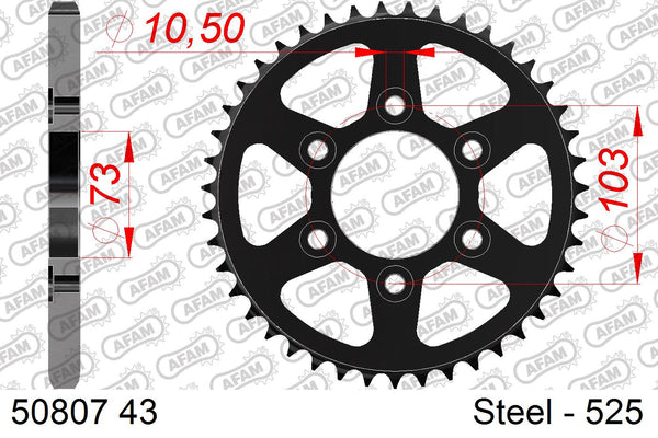 Corona AFAM 50807-43 in acc. passo 525