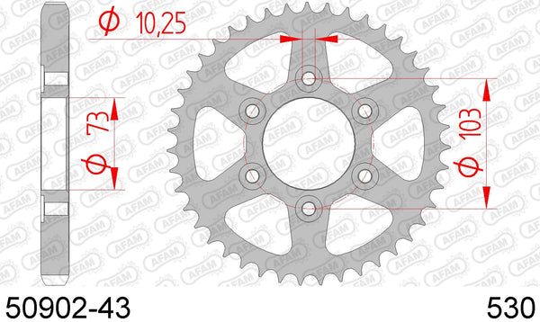 Corona AFAM 50902-43 in acc. passo 530