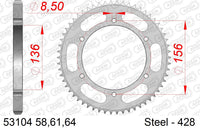 Corona AFAM 53104-58 in acc. passo 428
