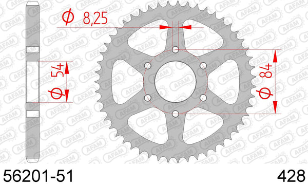 Corona AFAM 56201-51 in acc. passo 428