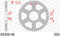 Corona AFAM 65300-46 in acc. passo 520