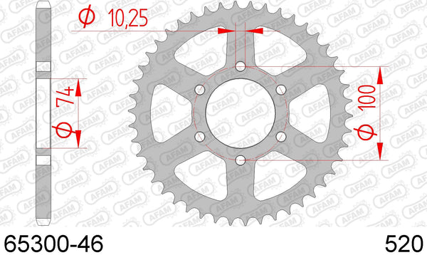 Corona AFAM 65300-46 in acc. passo 520