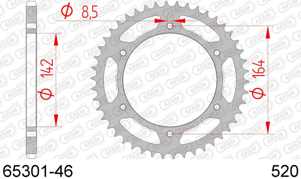 Corona AFAM 65301-46 in acc. passo 520
