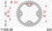 Corona AFAM 71305-38 in acc. passo 520