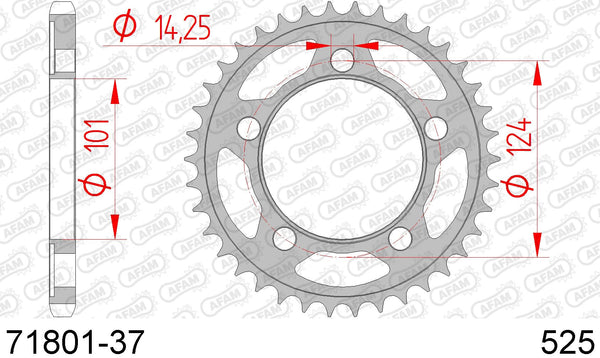 Corona AFAM 71801-37 in acc. passo 525