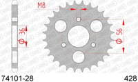 Corona AFAM 74101-28 in acc. passo 428
