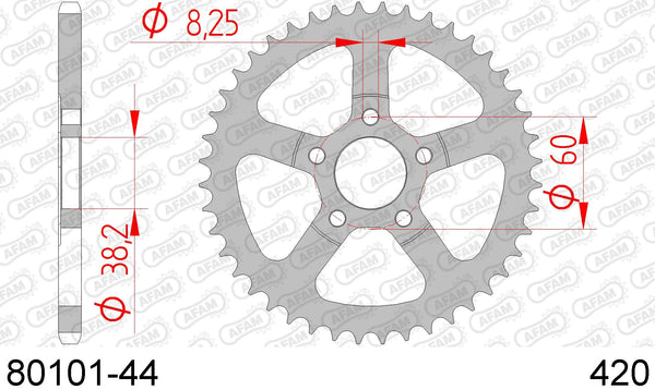 Corona AFAM 80101-44 in acc. passo 420