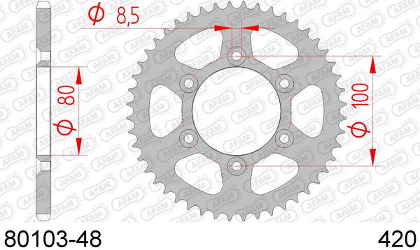 Corona AFAM 80103-48 in acc. passo 420