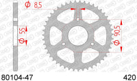 Corona AFAM 80104-47 in acc. passo 420