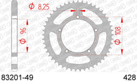 Corona AFAM 83201-49 in acc. passo 428