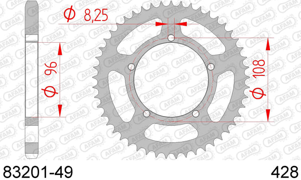 Corona AFAM 83201-49 in acc. passo 428