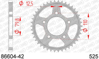 Corona AFAM 86604-42 in acc. passo 525