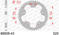 Corona AFAM 86608-43 in acc. passo 520