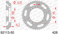 Corona AFAM 92113-50 in acc. passo 428