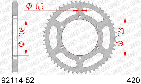 Corona AFAM 92114-52 in acc. passo 420