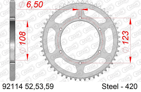 Corona AFAM 92114-59 in acc. passo 420