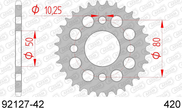 Corona AFAM 92127-42 in acc. passo 420