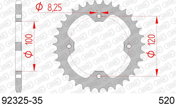 Corona AFAM 92325-35 in acc. passo 520