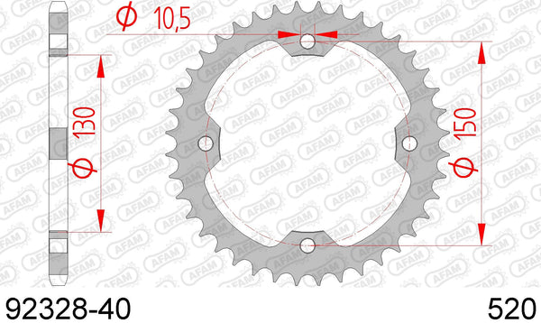 Corona AFAM 92328-40 in acc. passo 520