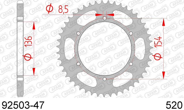 Corona AFAM 92503-47 in acc. passo 520