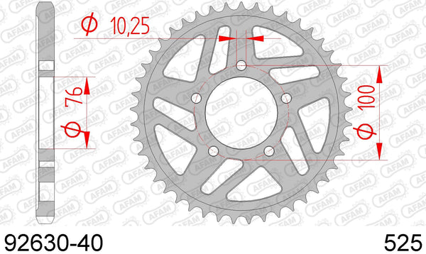 Corona AFAM 92630-40 in acc. passo 525