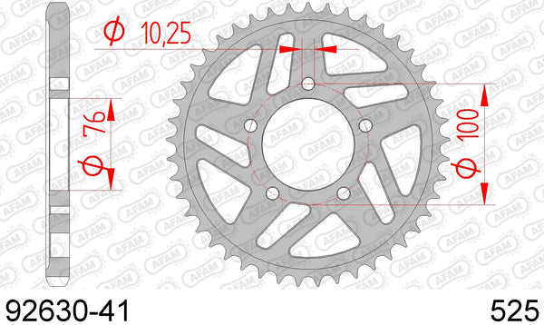 Corona AFAM 92630-41 in acc. passo 525
