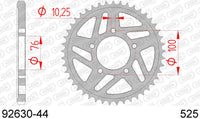 Corona AFAM 92630-44 in acc. passo 525