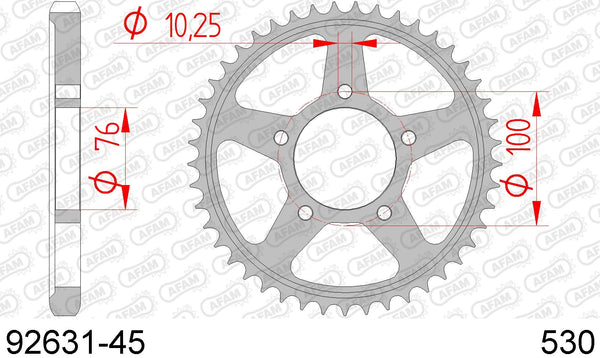 Corona AFAM 92631-45 in acc. passo 525