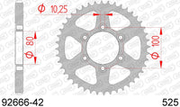 Corona AFAM 92666-42 in acc. passo 525