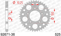 Corona AFAM 92671-36 in acc. passo 525