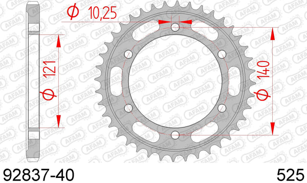 Corona AFAM 92837-40 in acc. passo 525