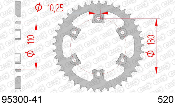 Corona AFAM 95300-41 in acc. passo 520