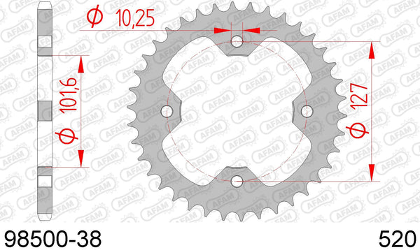 Corona AFAM 98500-38 in acc. passo 520