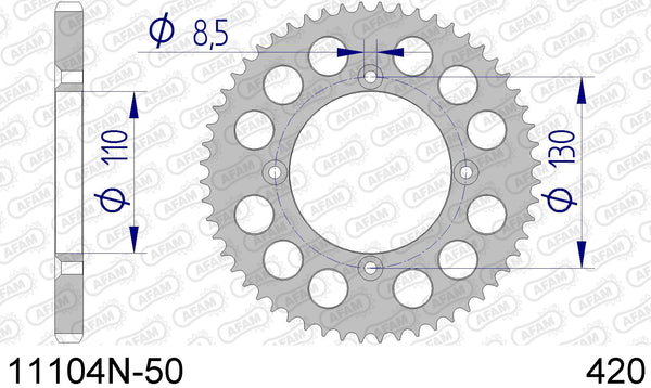 Corona AFAM 11104N-50 in all. passo 420