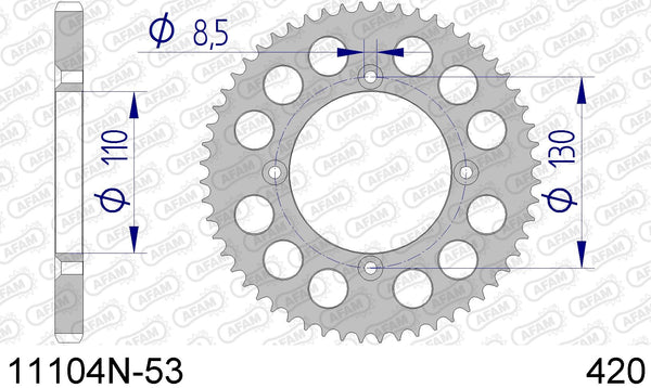Corona AFAM 11104N-53 in all. passo 420