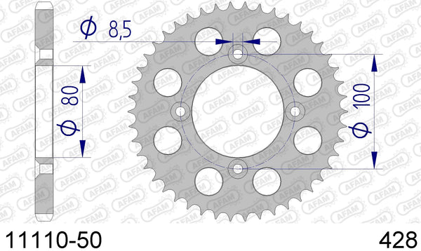 Corona AFAM 11110-50 in all. passo 428