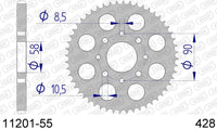 Corona AFAM 11201-55 in all. passo 428