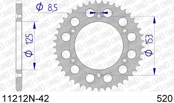 Corona AFAM 11212N-42 in all. passo 520