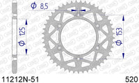 Corona AFAM 11212N-51 in all. passo 520