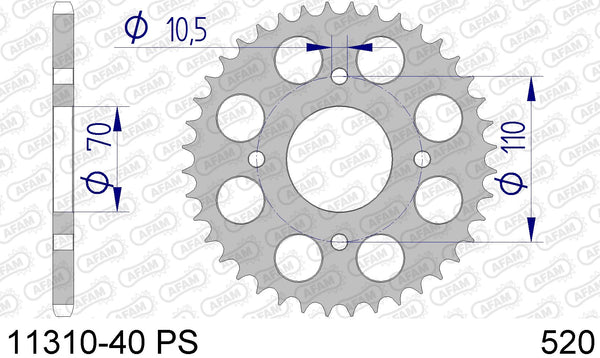 Corona AFAM 11310-40 PS in all. passo 520