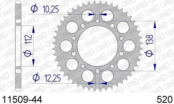 Corona AFAM 11509-44 in all. passo 520